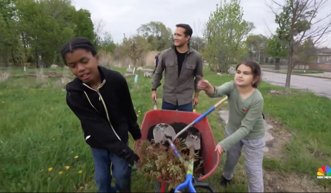 NBC News Story: Children plant forest of sequoias in Detroit